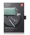 Produktbillede 2 af 6, Zwilling Premium Augenbrauen Set inkl. Leder Etui in Mint Manicuresæt