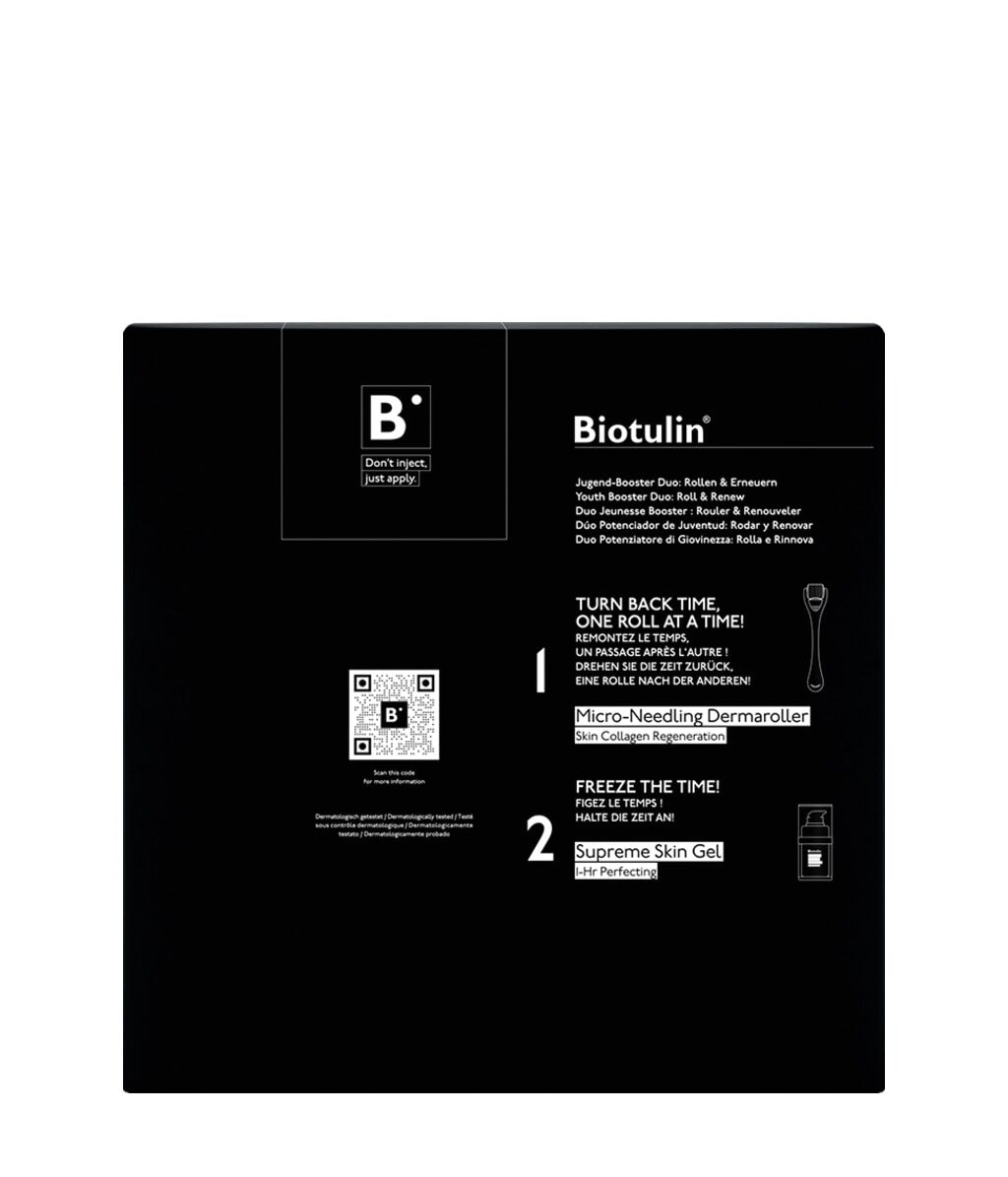 Набор для лица Biotulin Youth Booster Duo Set: дермароллер и средство, подтягивающий, увлажняющий — фото 2
