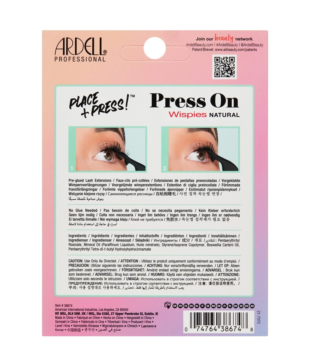 Пучки ресниц Ardell Press On Wispies Natural самоклеящиеся — фото 2