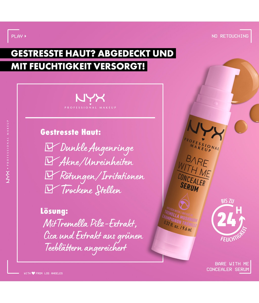Консилер-сыворотка NYX Professional Makeup Bare With Me Concealer Serum 11 Mocha, 9,6 мл — фото 5