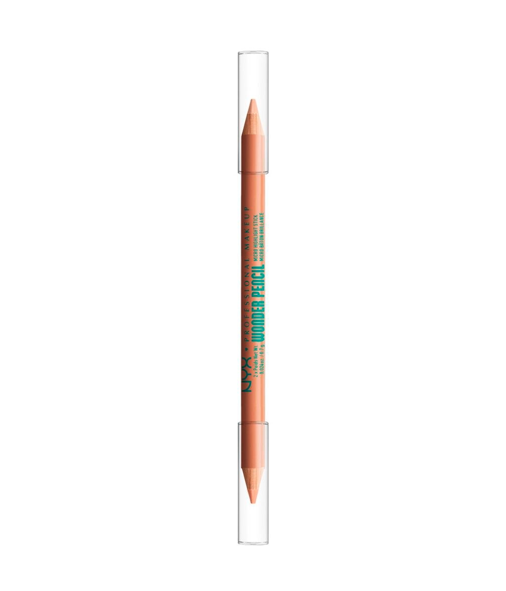 Хайлайтер NYX Professional Makeup Wonder Pencil в карандаше, двусторонний, оттенок 3 Medium Peach