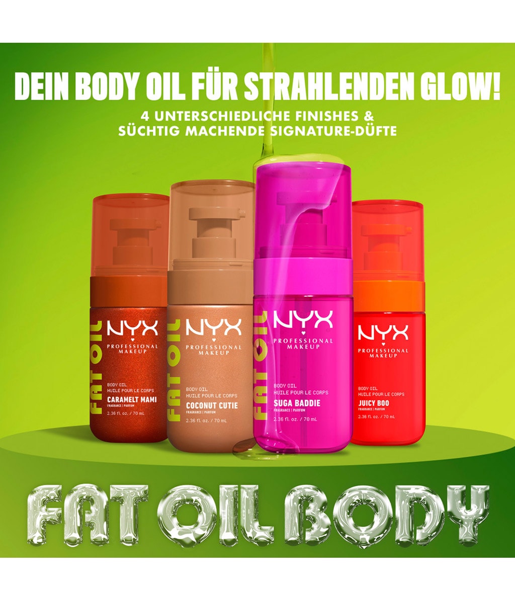 Масло для тела NYX Professional Makeup Fat Oil Coconut Cutie, с глянцевым сиянием, увлажнение 24 часа, 20 мл — фото 6