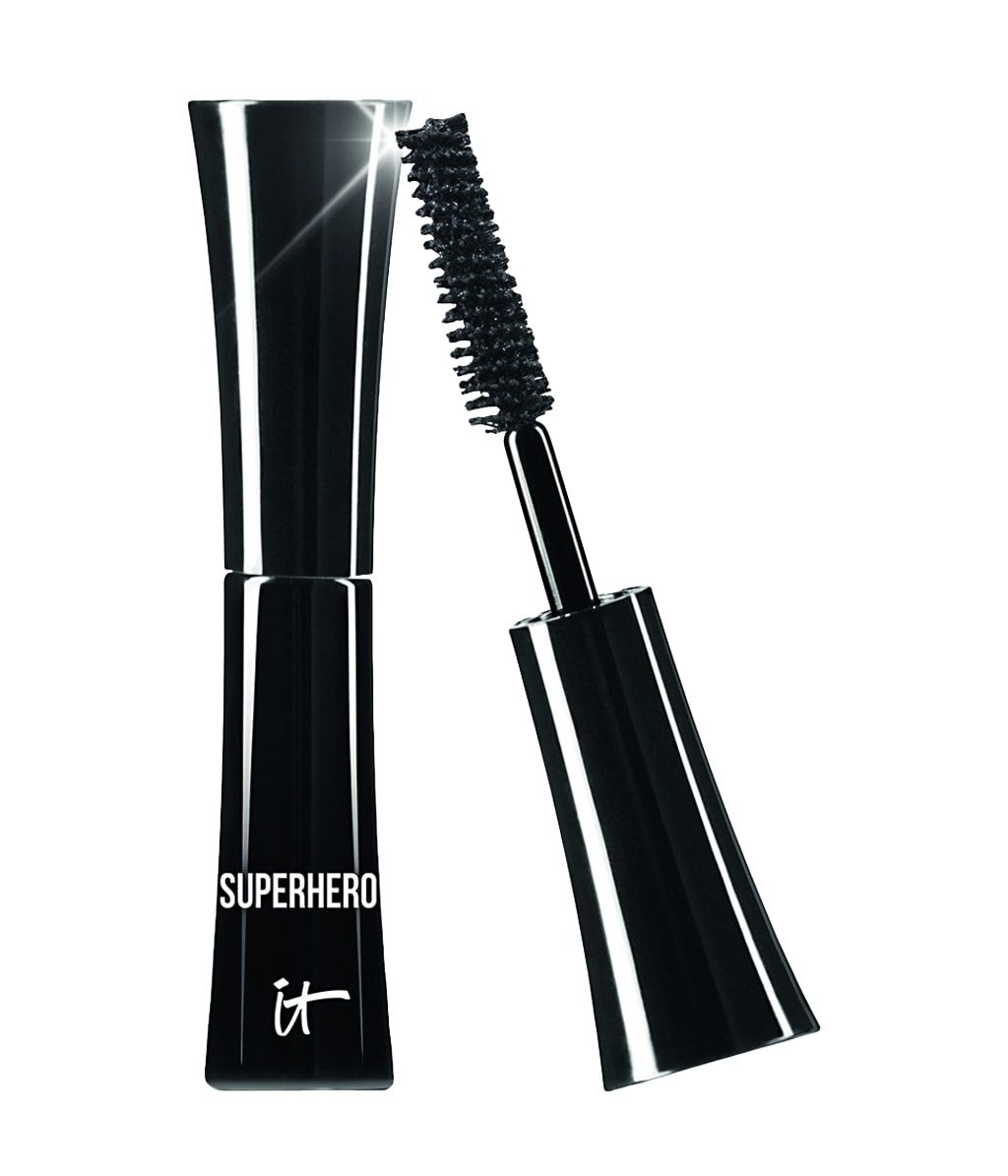 Тушь для ресниц IT Cosmetics Superhero с эффектом объёма, мини, оттенок Super Black, 5 мл
