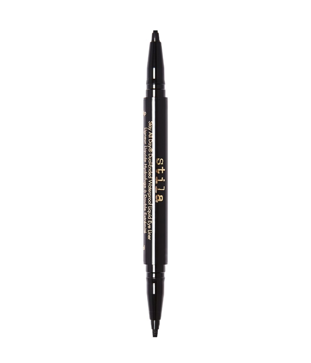 Подводка для глаз Stila Stay All Day Dual-Ended Waterproof Liquid Eye Liner, двусторонняя, оттенок Intense Black, 1 мл