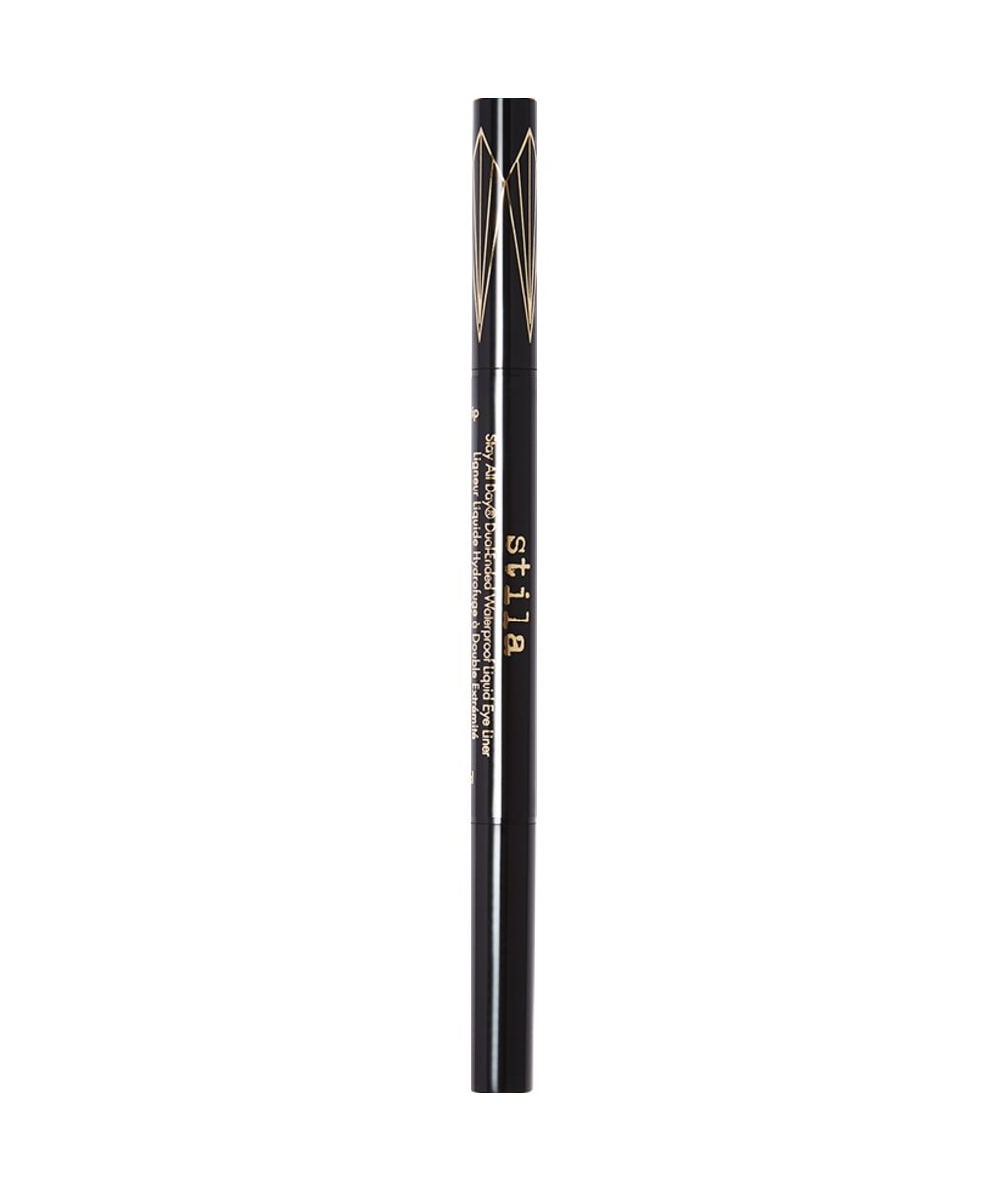 Подводка для глаз Stila Stay All Day Dual-Ended Waterproof Liquid Eye Liner, двусторонняя, оттенок Intense Black, 1 мл — фото 2