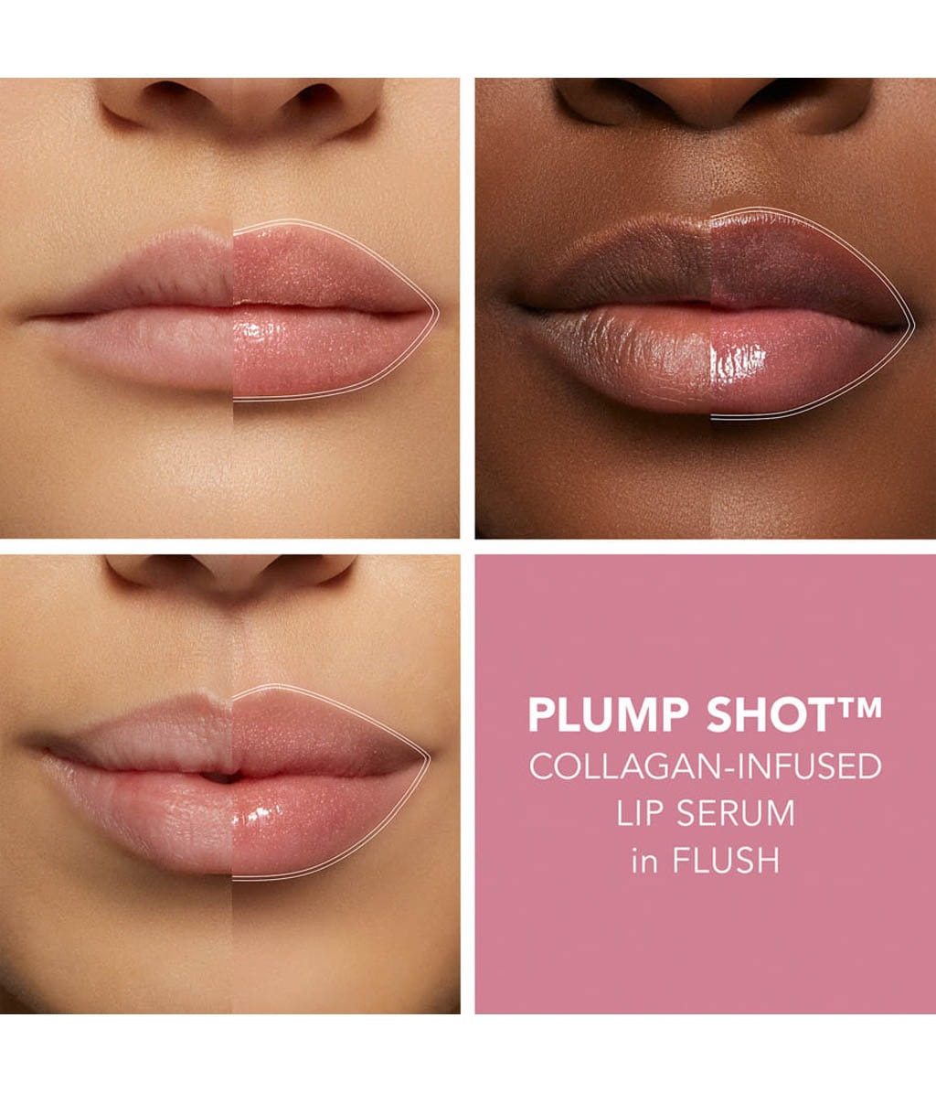 Сыворотка-блеск для губ Buxom Plump Shot Collagen-Infused Lip Serum с коллагеном, оттенок Flush, 4 мл — фото 4