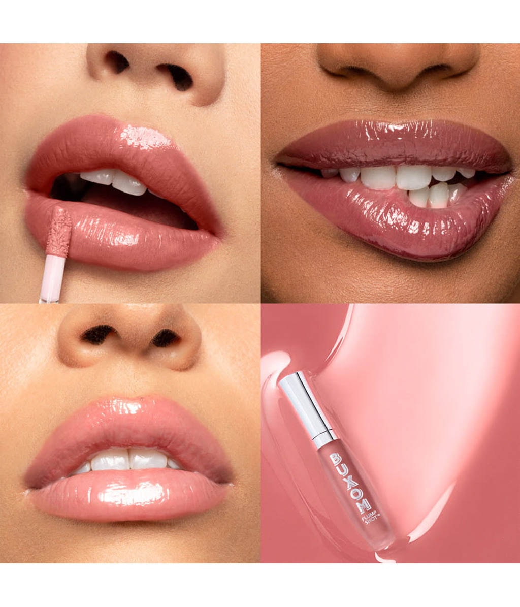 Блеск-сыворотка для губ Buxom Plump Shot Collagen-Infused Lip Serum Dolly Babe, с коллагеном, для объёма, 4 мл — фото 4