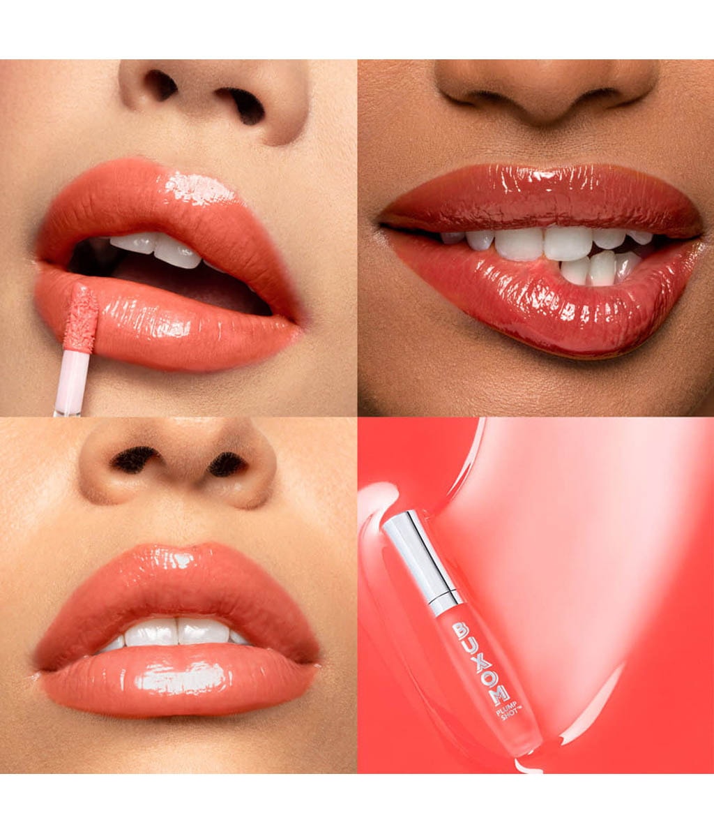 Сыворотка-блеск для губ Buxom Plump Shot Collagen-Infused Lip Serum с коллагеном, оттенок Koral Kiss, 4 мл — фото 4
