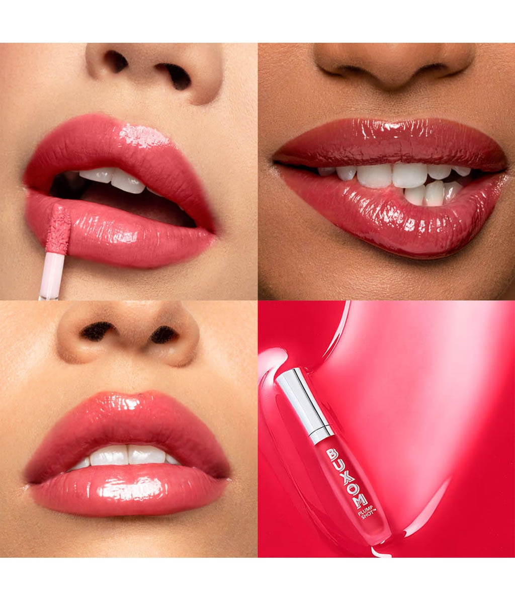 Сыворотка-блеск для губ Buxom Plump Shot Collagen-Infused Lip Serum с коллагеном, оттенок Cherry Pop, 4 мл — фото 4