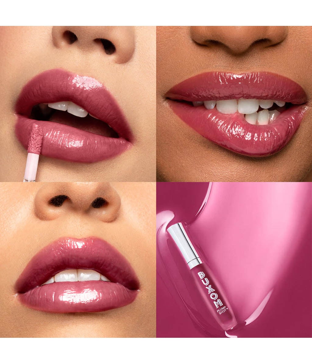 Сыворотка-блеск для губ Buxom Plump Shot Collagen-Infused Lip Serum с коллагеном, оттенок Plum Power, 4 мл — фото 4