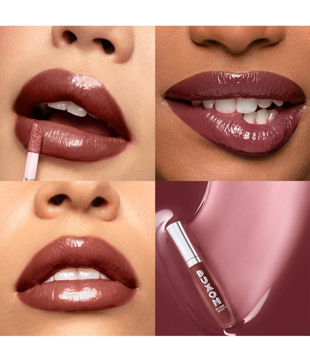 Сыворотка-блеск для губ Buxom Plump Shot Collagen-Infused Lip Serum с коллагеном, оттенок Wine Obsession, 4 мл — фото 4