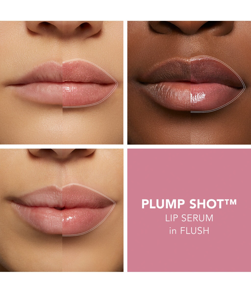 Сыворотка-блеск для губ Buxom Plump Shot Peptide Lip Serum, для объёма, с пептидами, оттенок Flush, 4 мл — фото 3