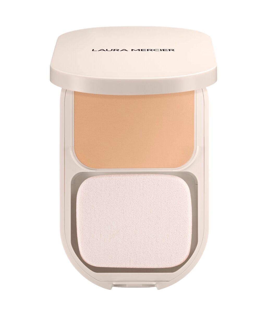 Компактная пудра Laura Mercier Real Flawless Feather Matte Powder Foundation матовая, оттенок 2W Creme Caramel, 8 г