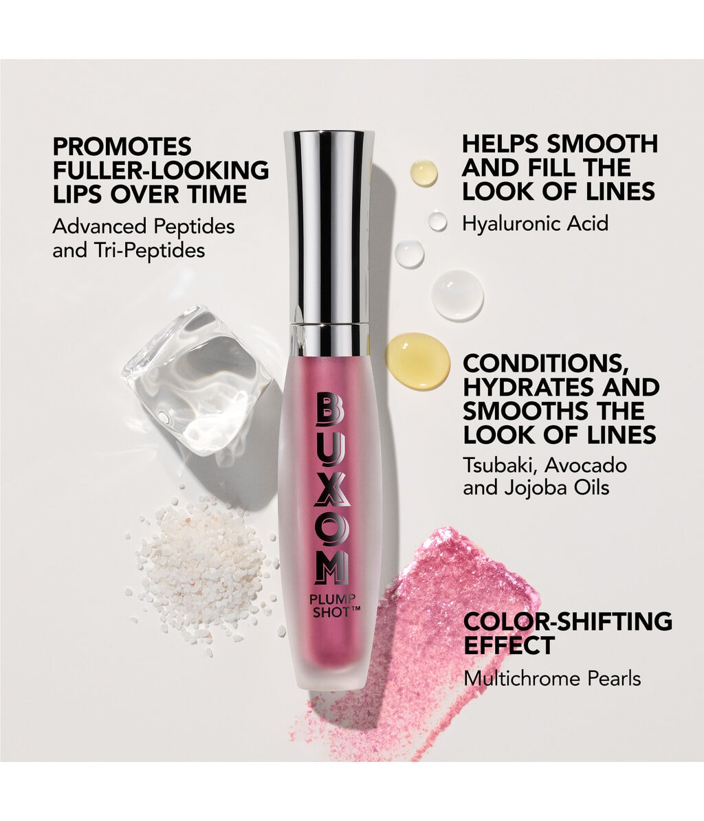Сыворотка-блеск для губ Buxom Plump Shot Collagen-Infused Lip Serum с коллагеном, оттенок Starstruck Coral, 4 мл — фото 6