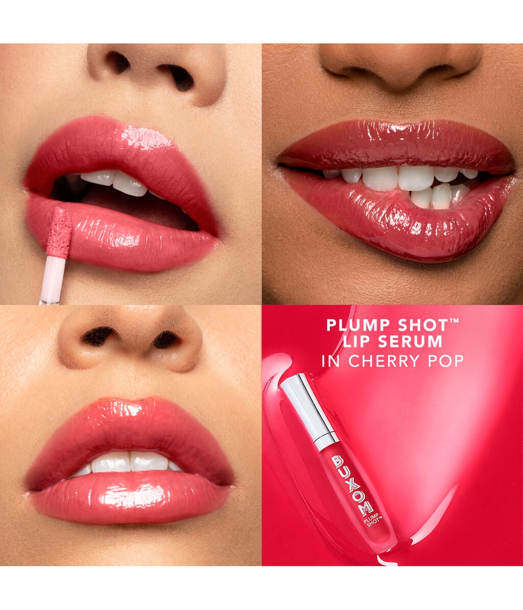 Сыворотка-блеск для губ Buxom Plump Shot Peptide Lip Serum с пептидами, оттенок Cherry Pop, 4 мл — фото 3