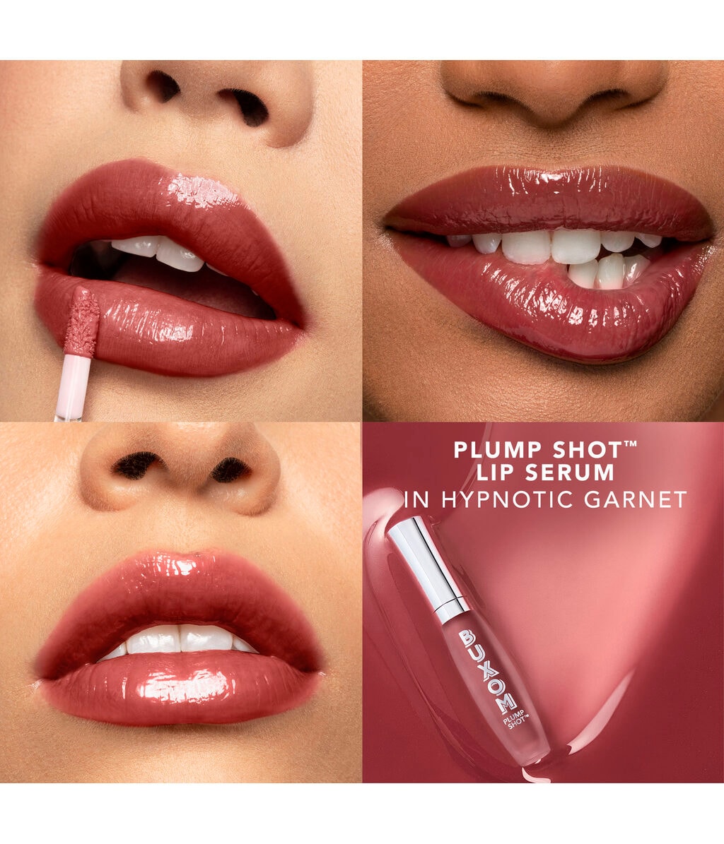 Сыворотка-блеск для губ Buxom Plump Shot Peptide Lip Serum, для объёма, с пептидами, оттенок Hypnotic Garnet, 4 мл — фото 3