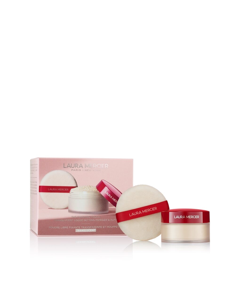 Набор для макияжа Laura Mercier The Finishing Touch Translucent Loose Setting Powder, пудра с пуховкой