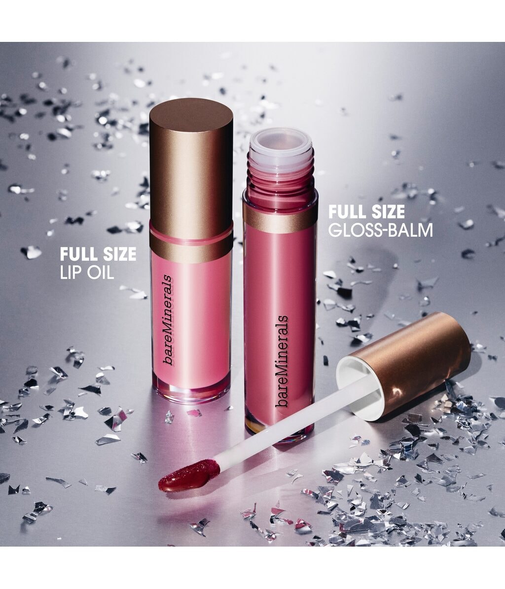 Набор для губ bareMinerals Gloss & Glaze Lip Gloss and Oil Duo, масло и бальзам-блеск — фото 4