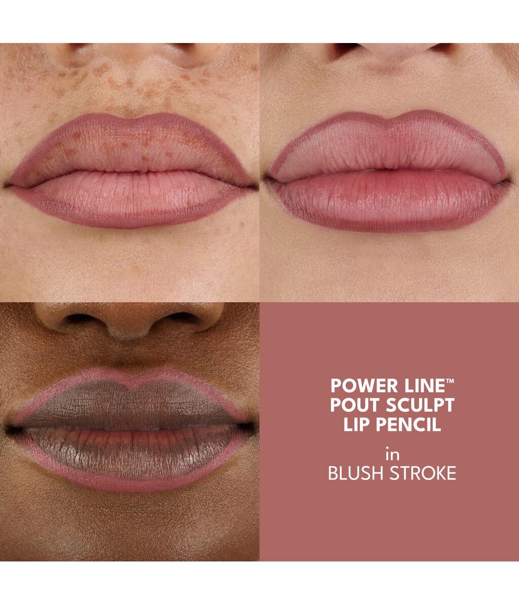 Карандаш для губ Buxom Power Line Pout Sculpt, водостойкий, оттенок Blush Stroke, 1,5 г — фото 3
