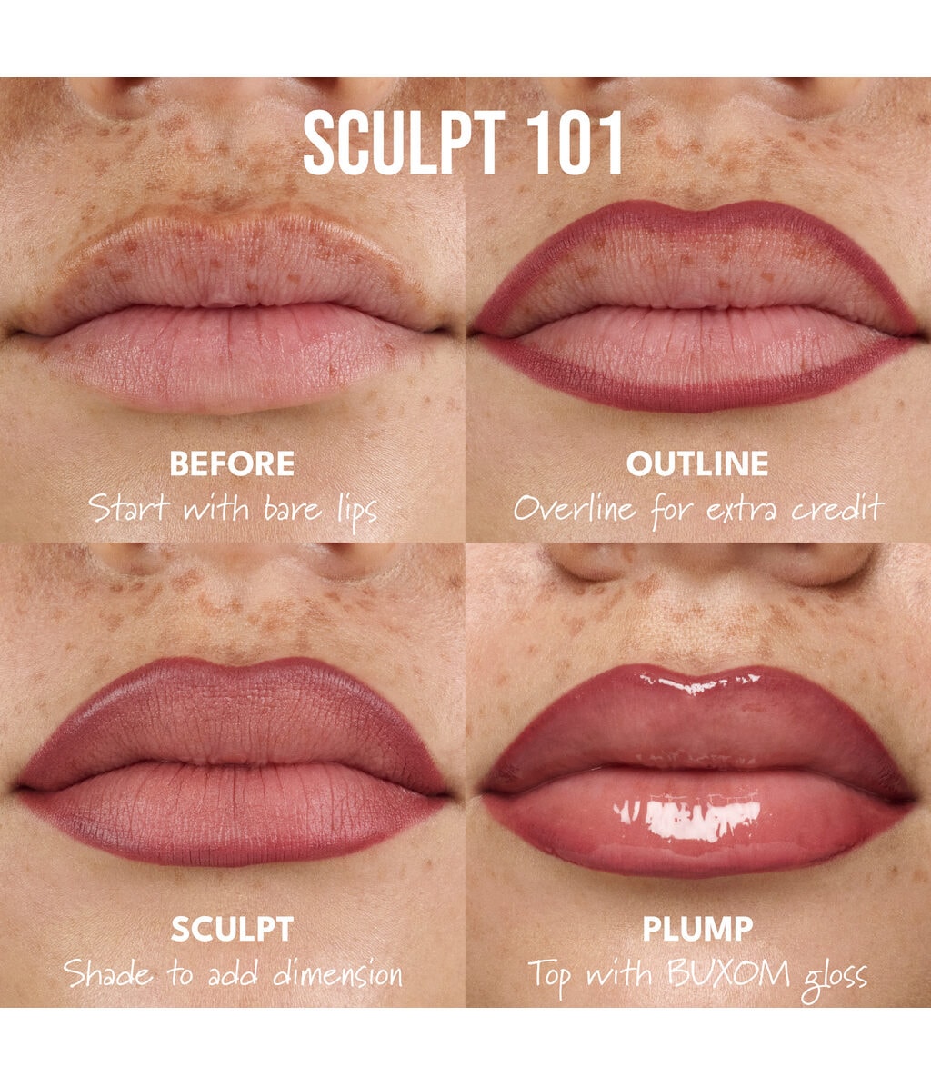 Карандаш для губ Buxom Power Line Pout Sculpt, водостойкий, оттенок Blush Stroke, 1,5 г — фото 5