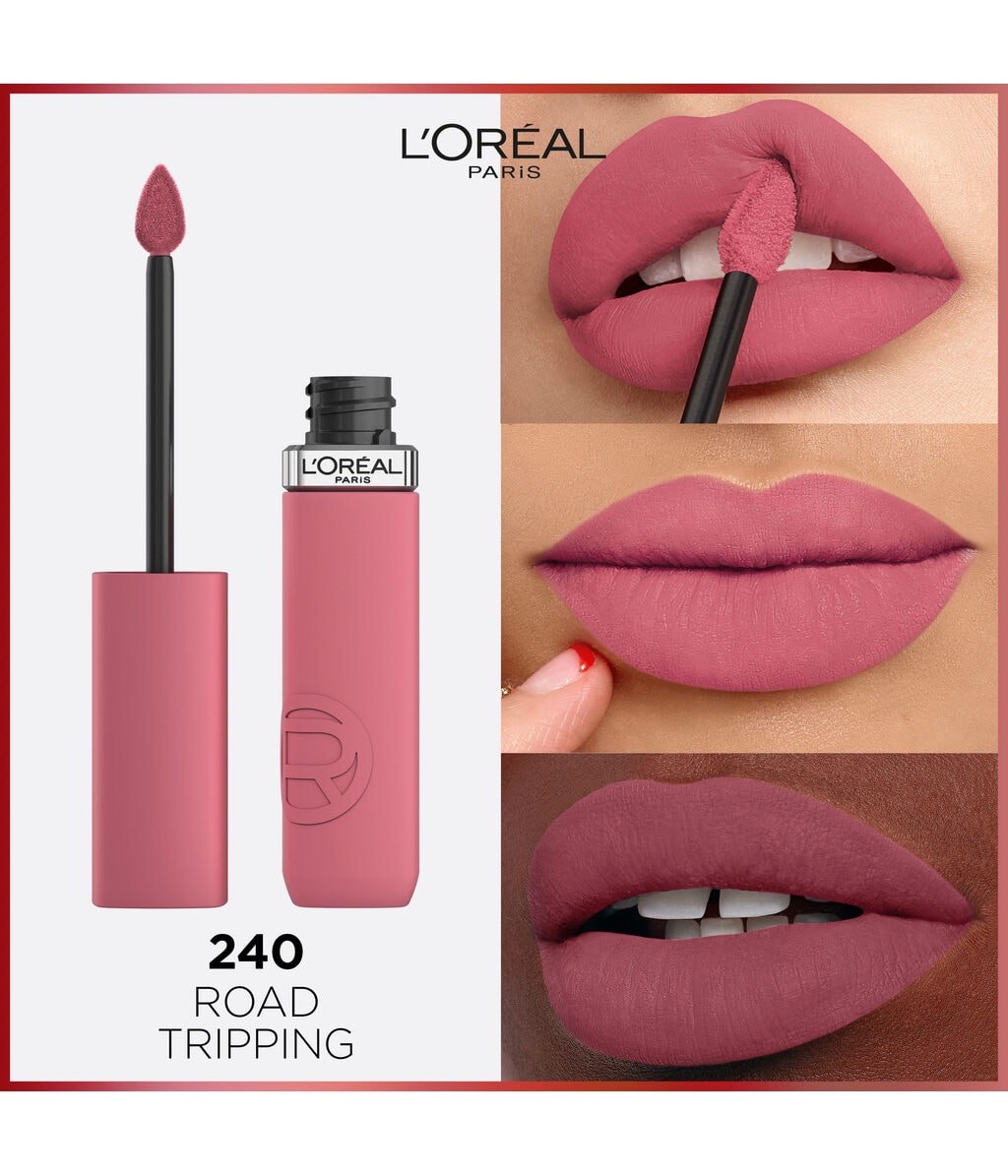 Жидкая помада L'Oreal Paris Infaillible Matte Resistance 16H матовая, стойкая, оттенок 240 Road Tripping, 5 мл — фото 2