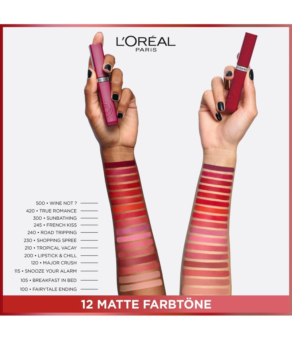 Жидкая помада L'Oreal Paris Infaillible Matte Resistance 16H матовая, стойкая, оттенок 240 Road Tripping, 5 мл — фото 4