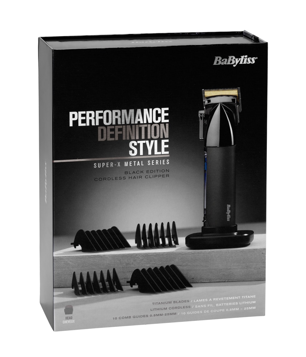 Машинка для стрижки BaByliss Super-X Metal Special Edition, чёрный хром — фото 2
