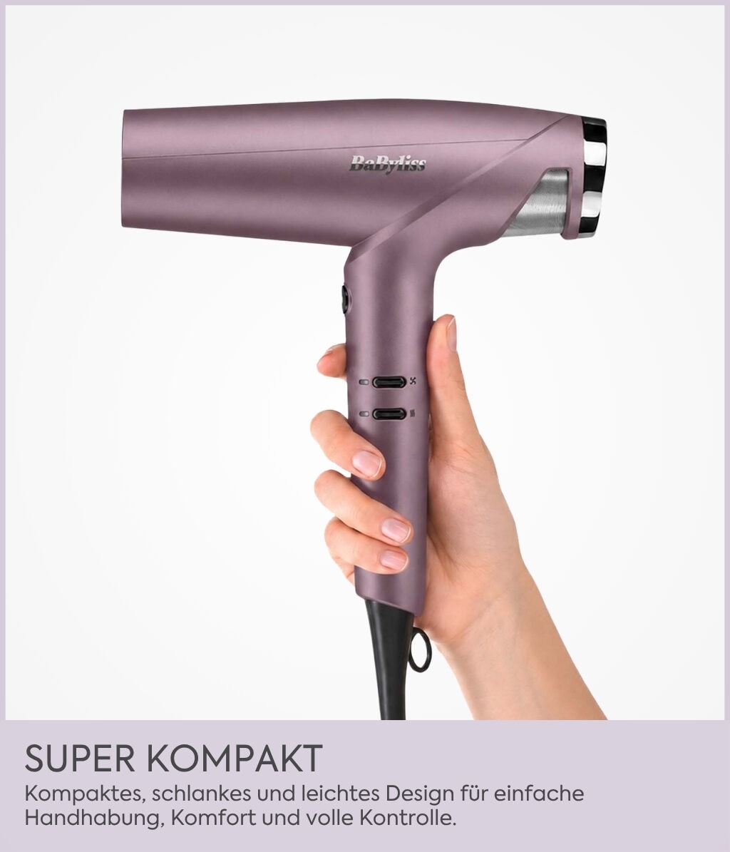 Фен BaByliss Futura, двигатель BLDC, с диффузором, 1600 Вт — фото 4