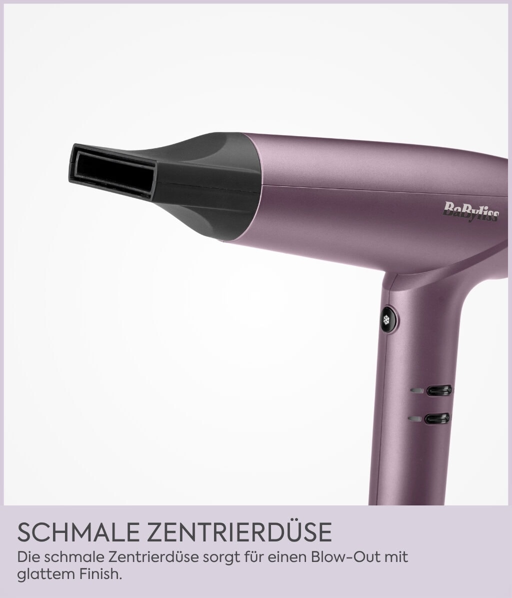 Фен BaByliss Futura, двигатель BLDC, с диффузором, 1600 Вт — фото 5