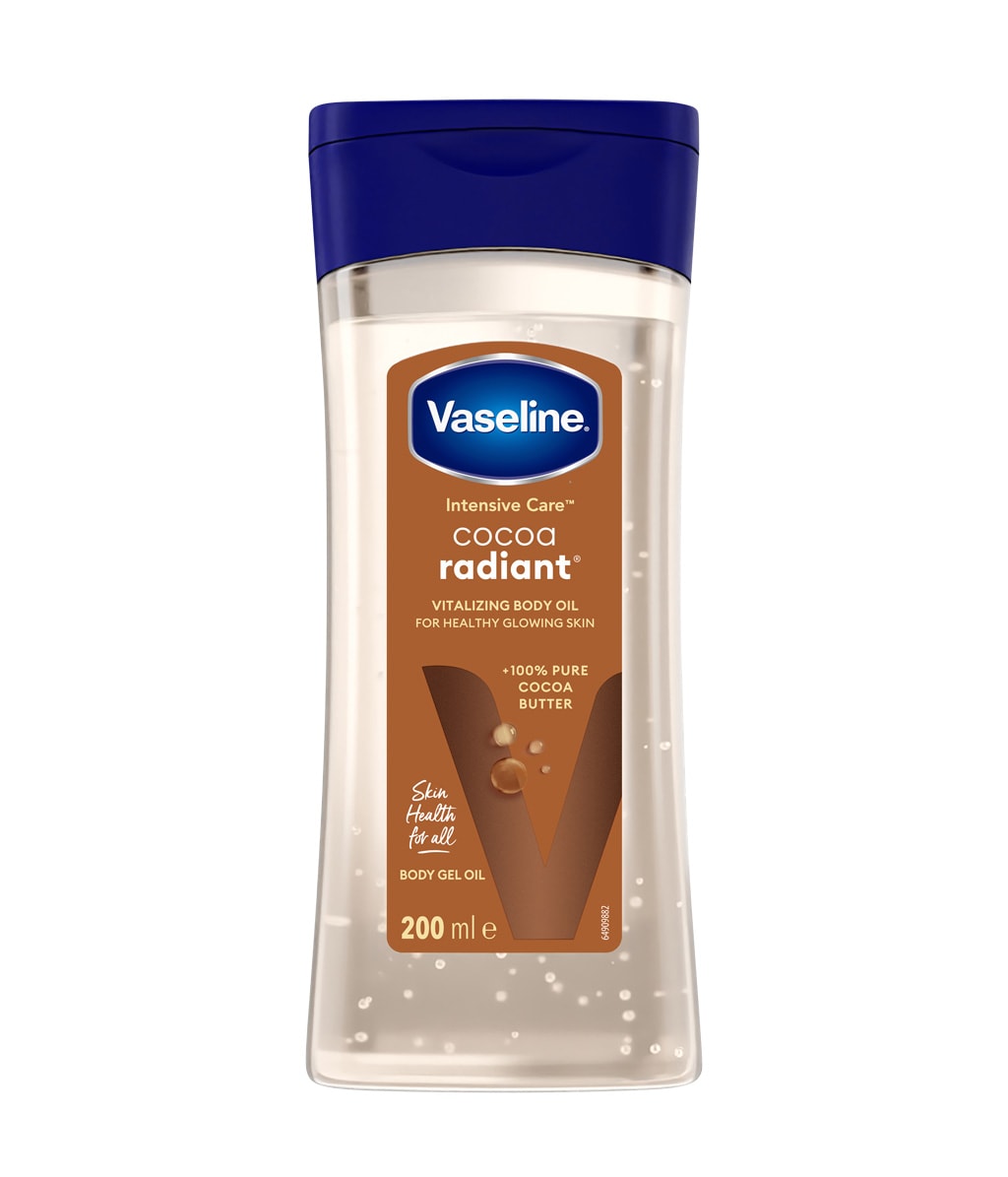 Масло для тела Vaseline Intensive Care Cocoa Radiant, с маслом какао, для сухой кожи, 200 мл
