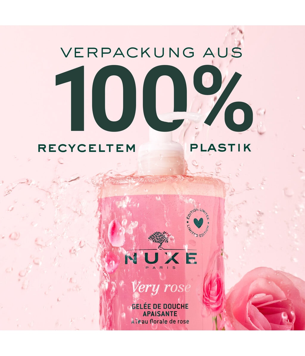 Гель для душа NUXE Very Rose, успокаивающий, аромат розы, для чувствительной кожи, 750 мл — фото 3