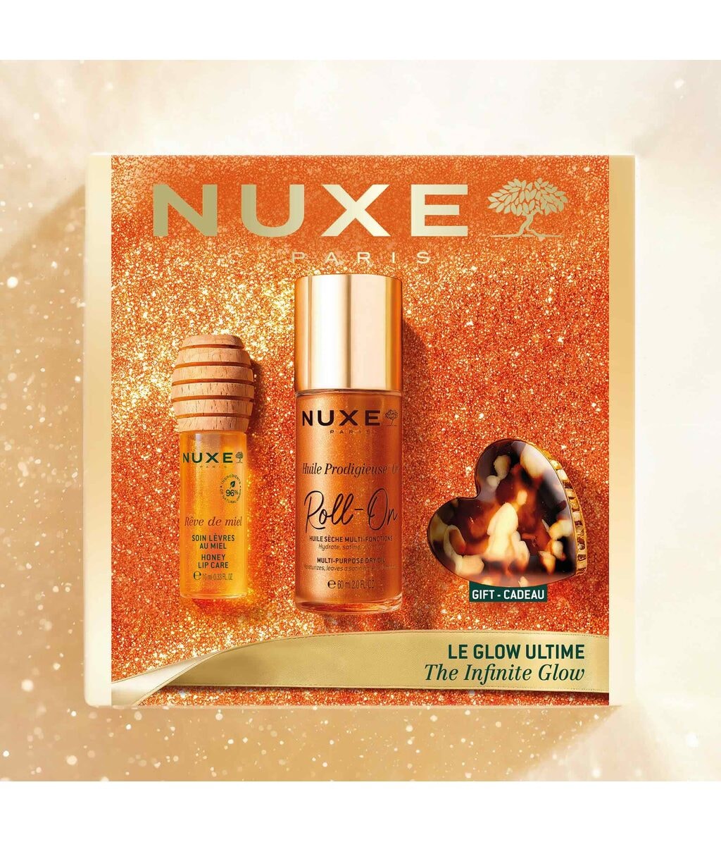 Набор Nuxe Huile Prodigieuse Or, сухое масло с золотистым сиянием и бальзам для губ — фото 5