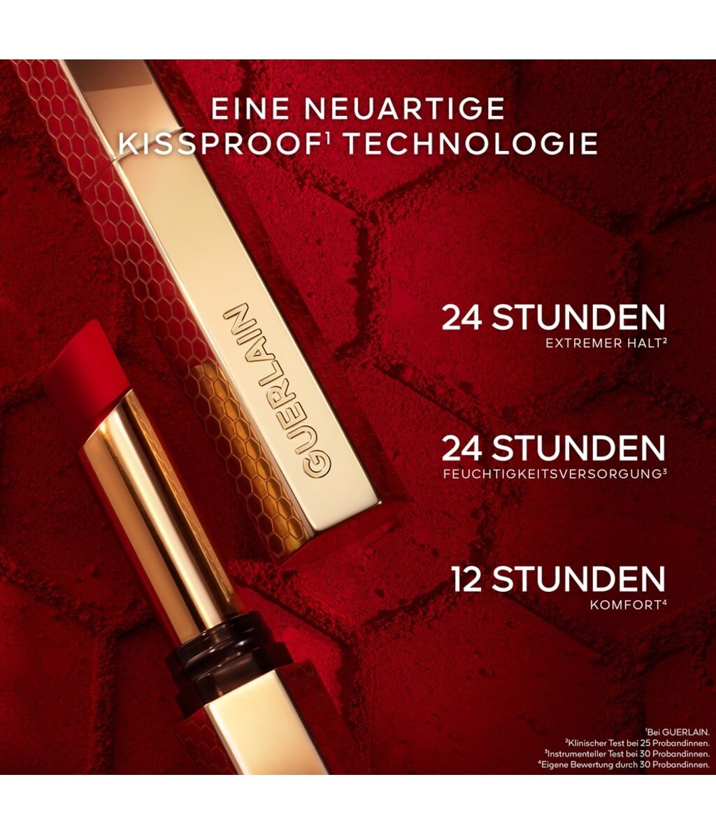 Помада Guerlain KissKiss Blur Matte матовая, оттенок 520 Pure Hibiscus, 2 г — фото 5