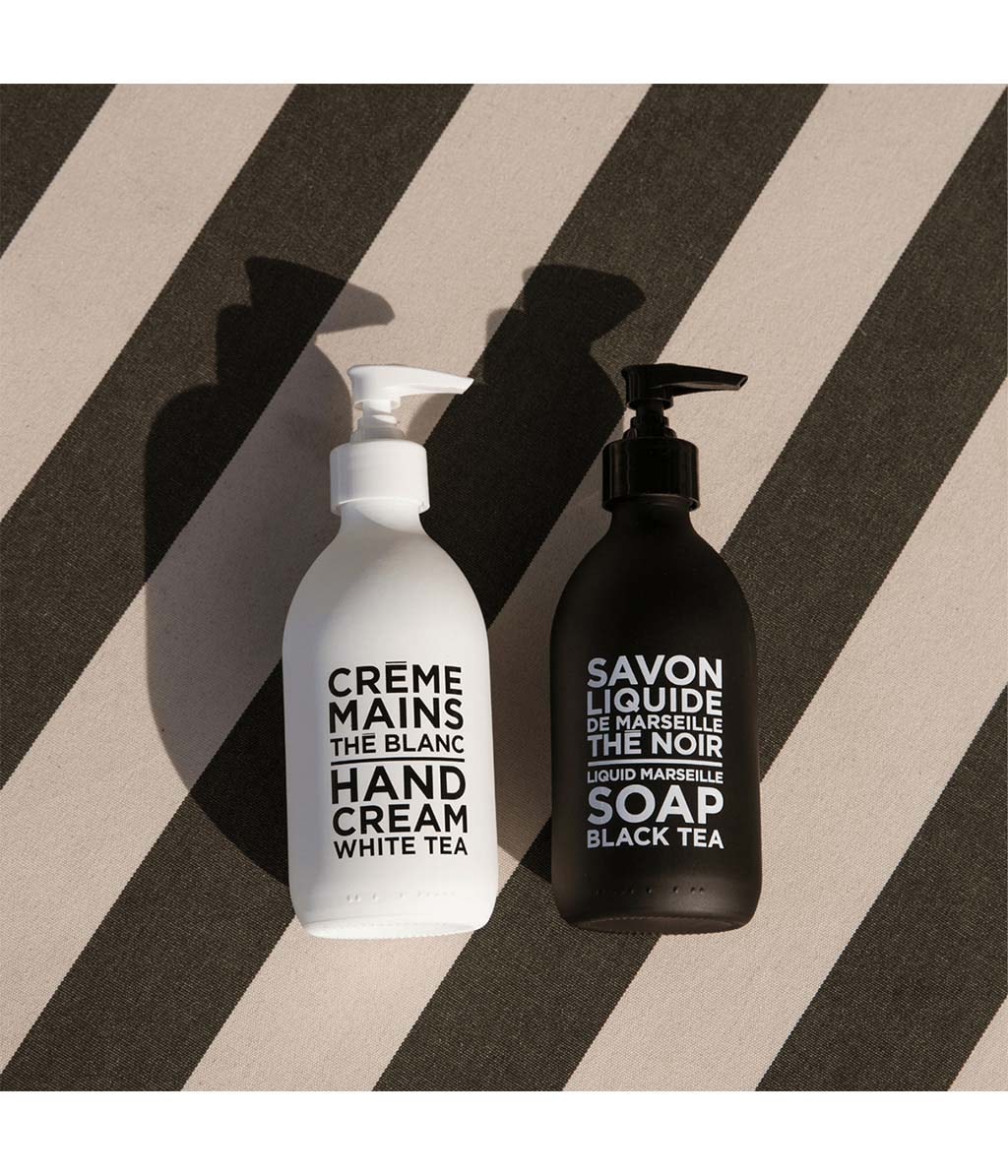 Жидкое мыло La Compagnie de Provence Black & White Black Tea Liquid Soap Marseille, 300 мл — фото 3