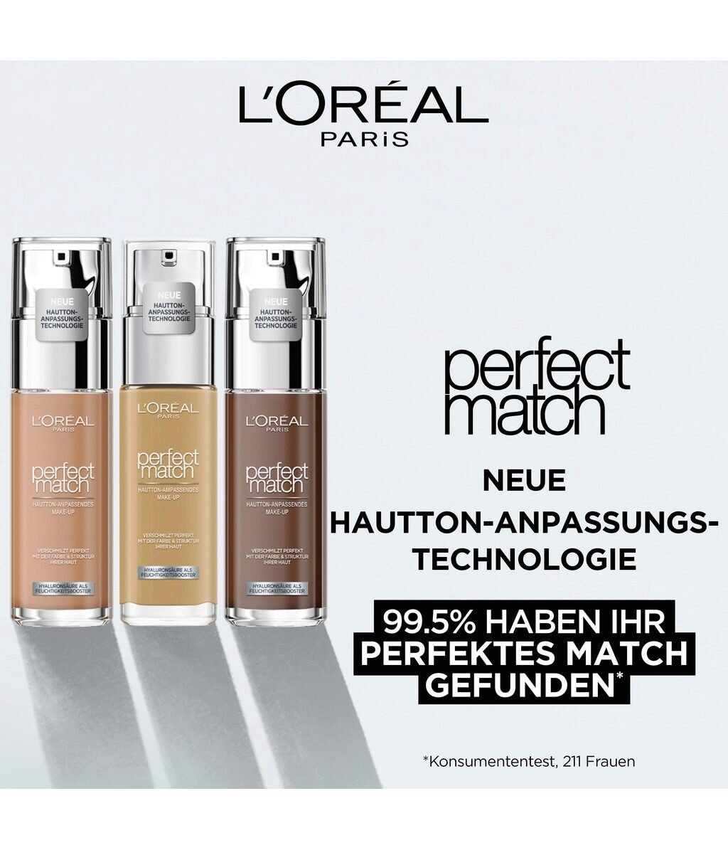 Тональная основа L'Oreal Paris Perfect Match натуральный финиш, оттенок 9.R 9.C Deep Cool, 30 мл — фото 6