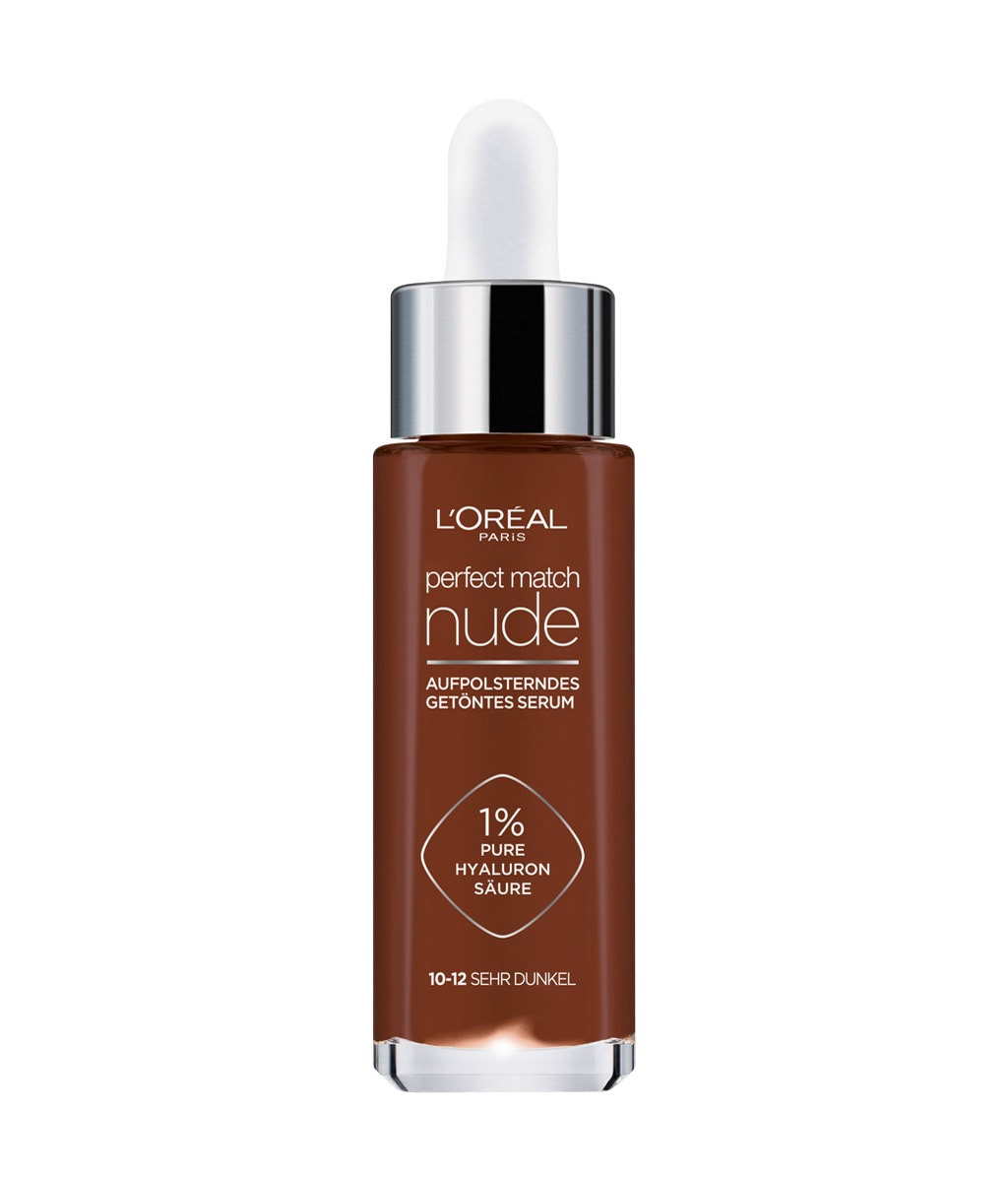 Тонирующая сыворотка L'Oreal Paris Perfect Match Nude, с эффектом наполнения, оттенок 10-12, 30 мл