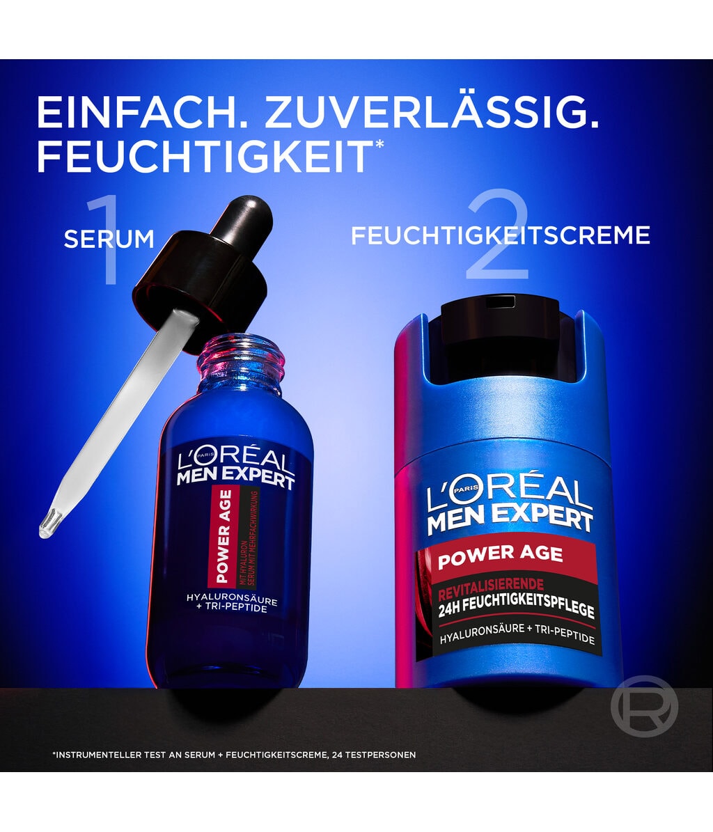 Крем для лица L'Oreal Men Expert Power Age антивозрастной, увлажняющий, для мужчин, для сухой кожи, 50 мл — фото 5