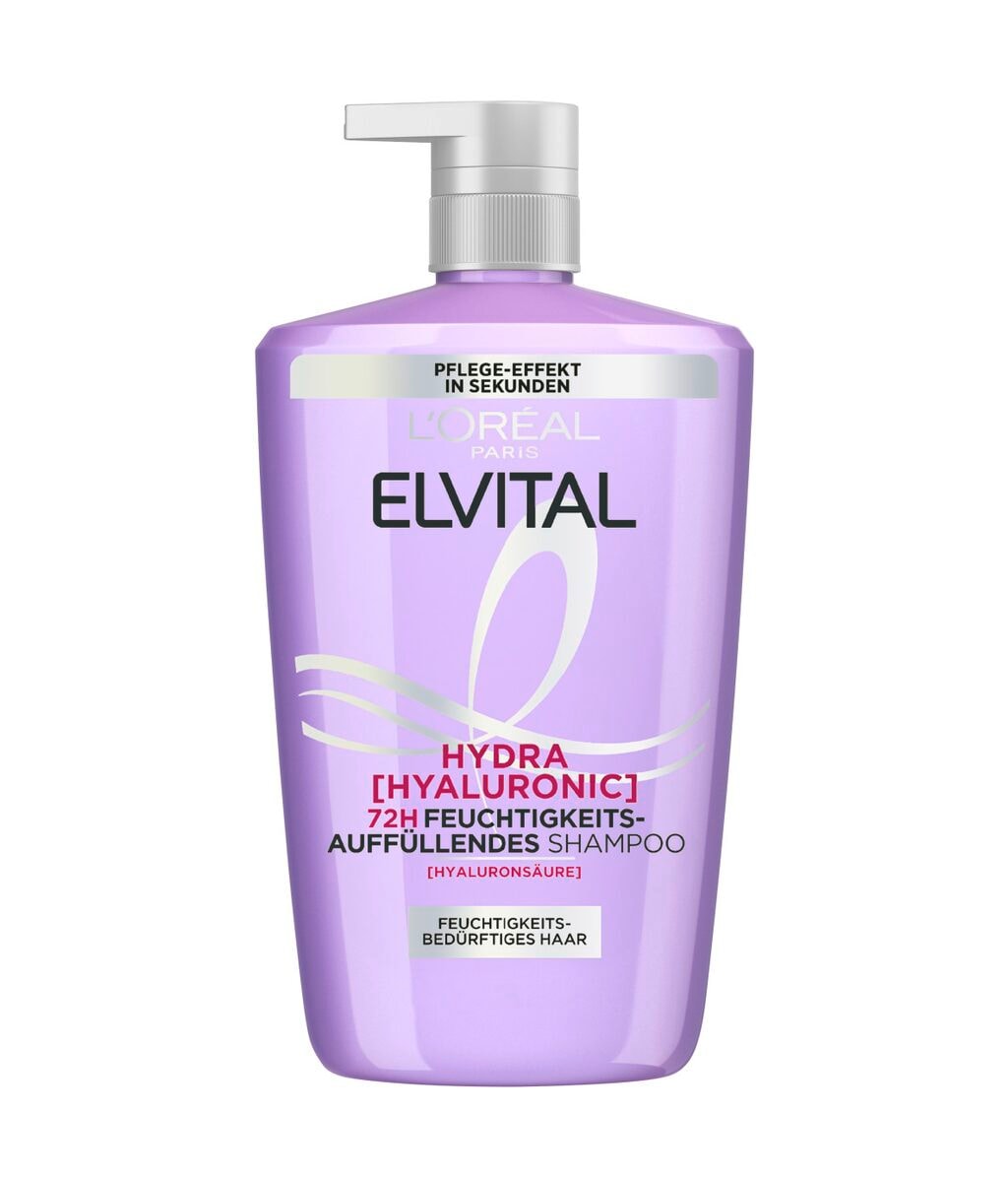 Шампунь L'Oreal Paris Elvital Hydra Hyaluronic увлажняющий, для обезвоженных волос, 1000 мл