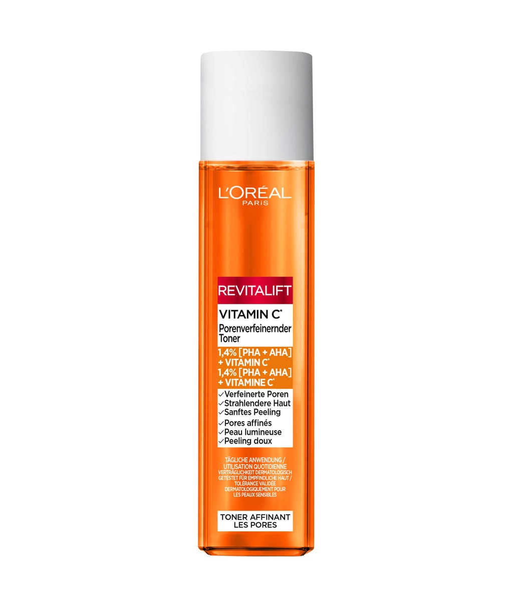 Тоник для лица L'Oreal Paris Bright Reveal Vitamin C Pore Refining Toner, сужает поры, с витамином C, 180 мл