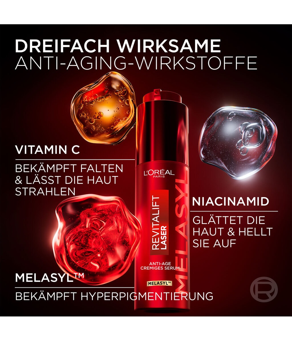 Сыворотка для лица L'Oreal Paris Revitalift Laser Anti-Age Serum, антивозрастная, увлажняющая, 50 мл — фото 3