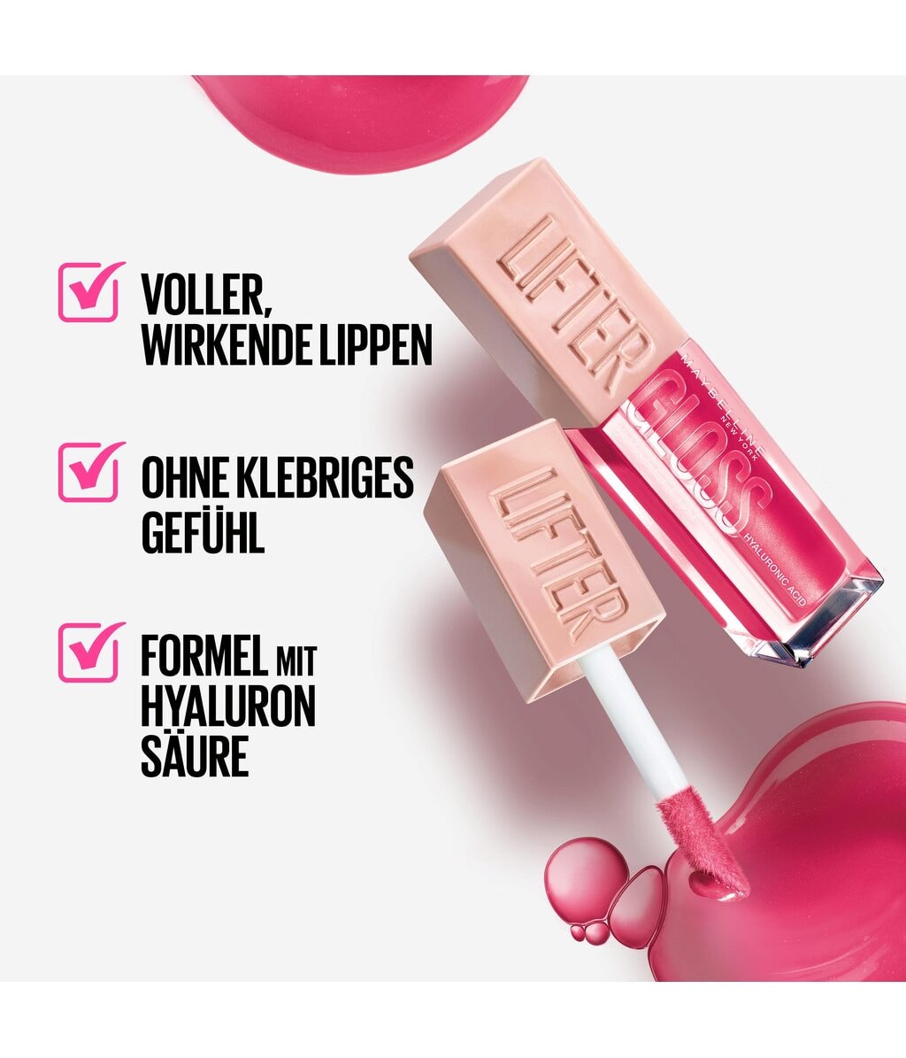 Блеск для губ Maybelline Lifter Gloss увлажняющий, оттенок 025 Taffy, 5,4 мл — фото 5