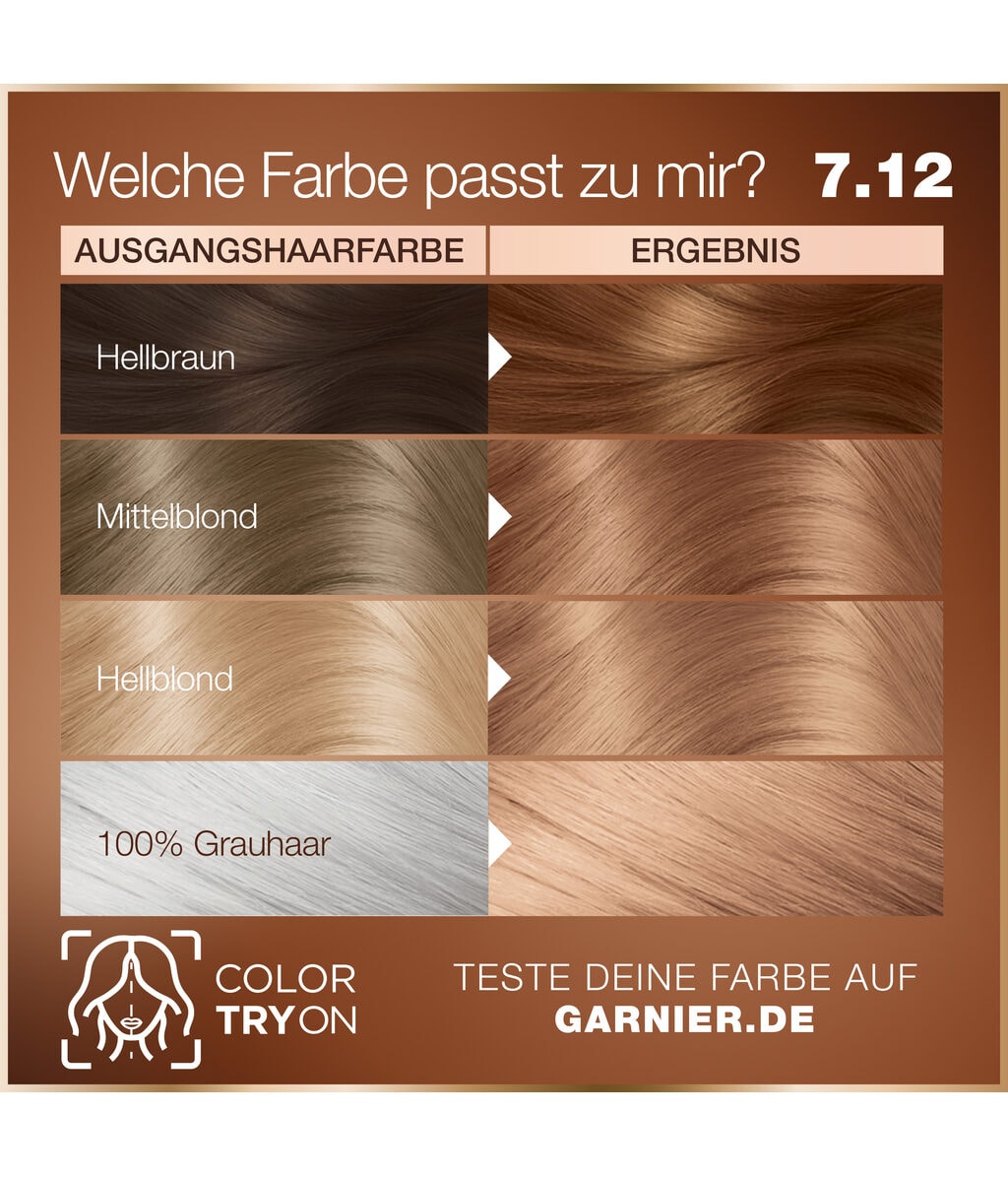 Стойкая краска для волос Garnier Good, до 8 недель, оттенок 7.12 — фото 3
