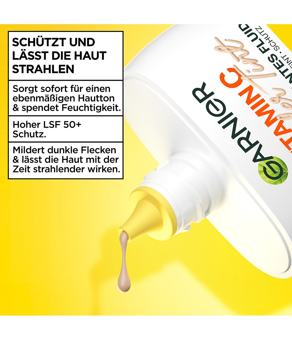 Тонирующий флюид для лица Garnier Vitamin C Wonder Tint All-In-1 с витамином C, SPF 50+, оттенок Medium, 40 мл — фото 6