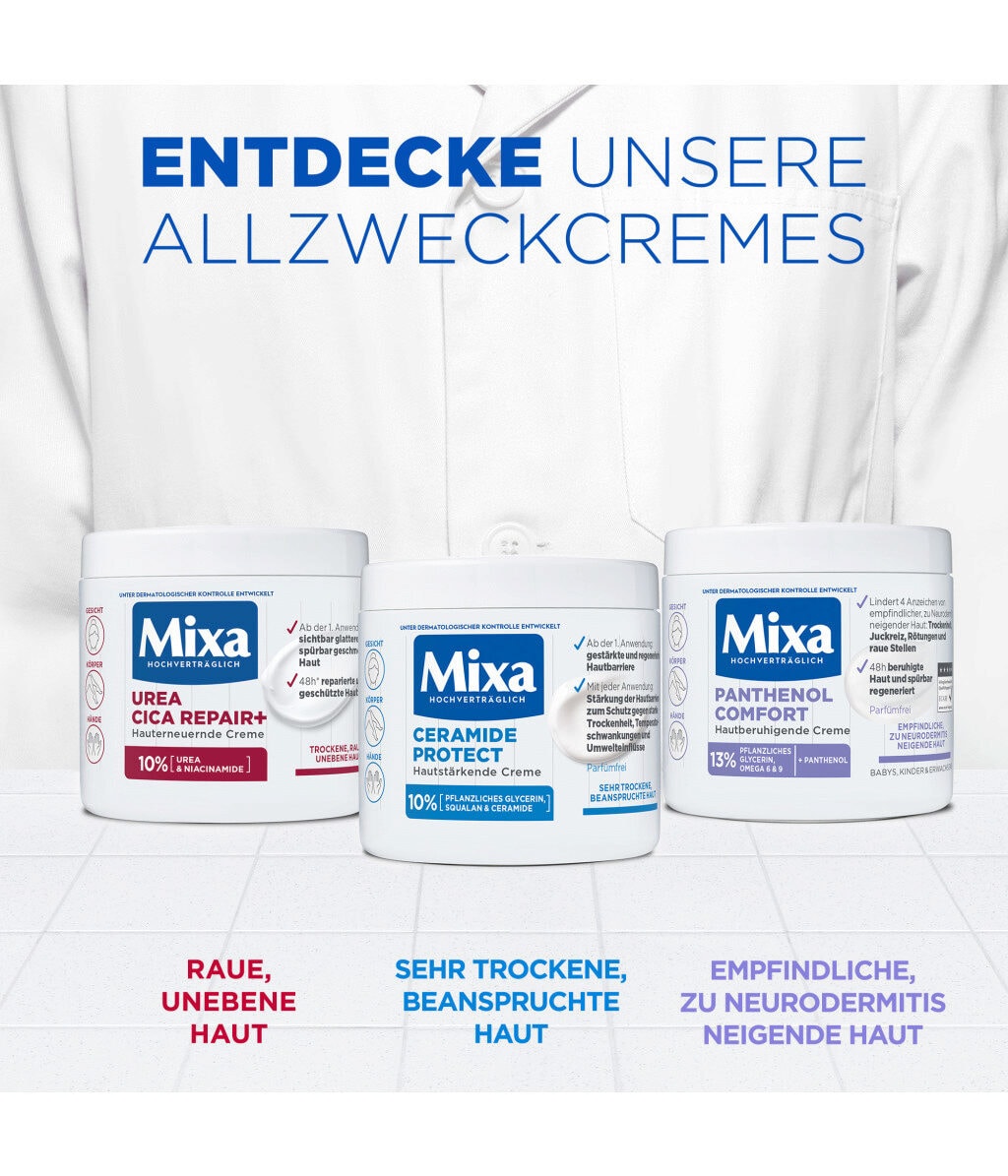 Крем для тела Mixa Ceramide Protect, укрепляющий, для очень сухой кожи, для всей семьи, 400 мл — фото 6