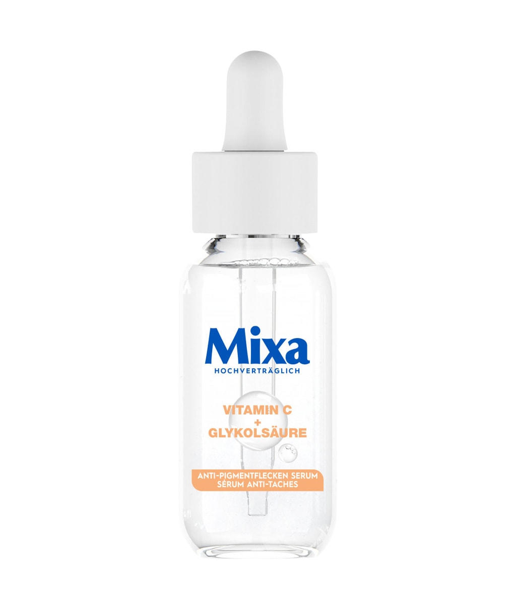 Сыворотка для лица Mixa против пигментации, с витамином C и гликолевой кислотой, 30 мл