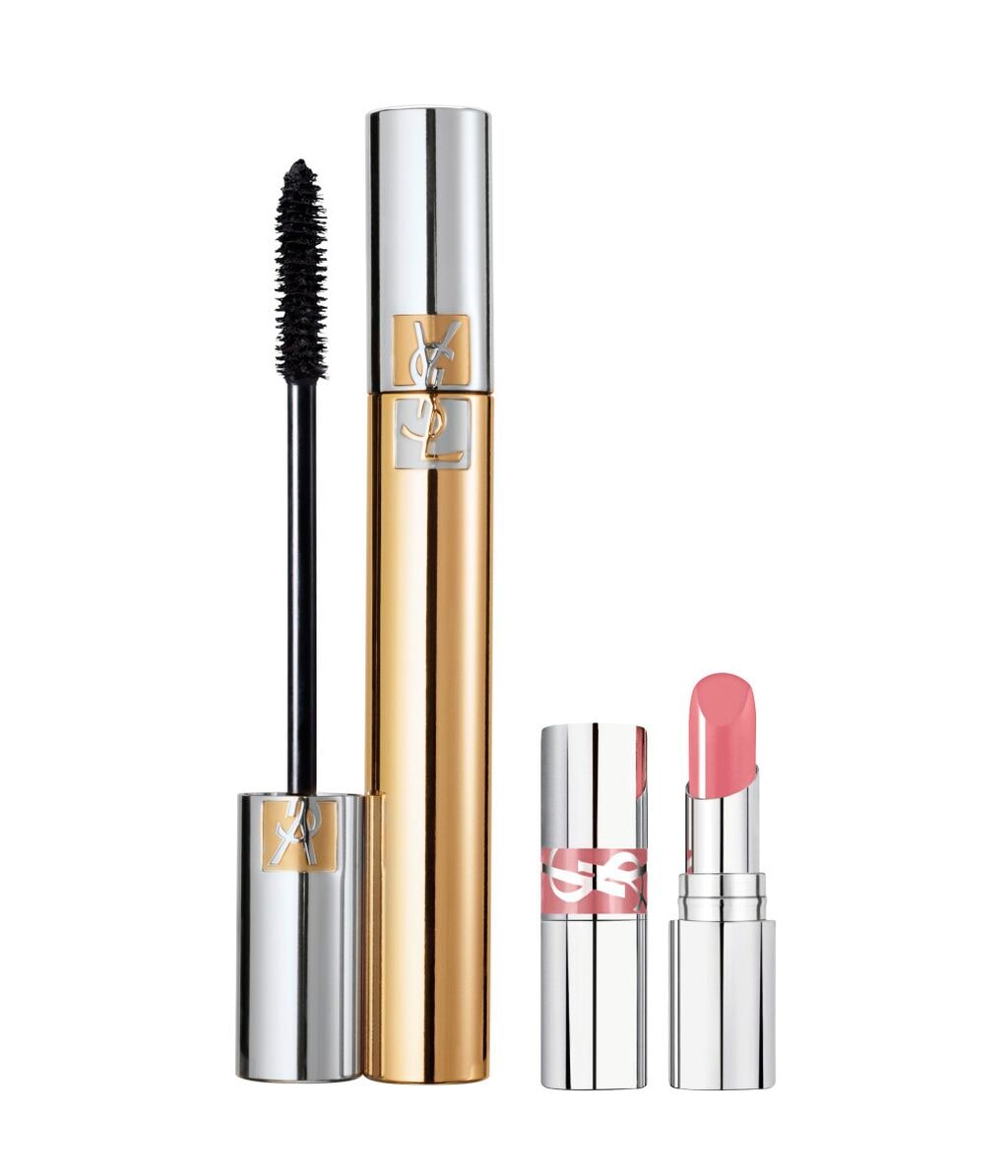 Тушь для ресниц Yves Saint Laurent Mascara Volume Effet Faux Cils, набор с мини-блеском для губ 44 Nude Lavalliere — фото 2