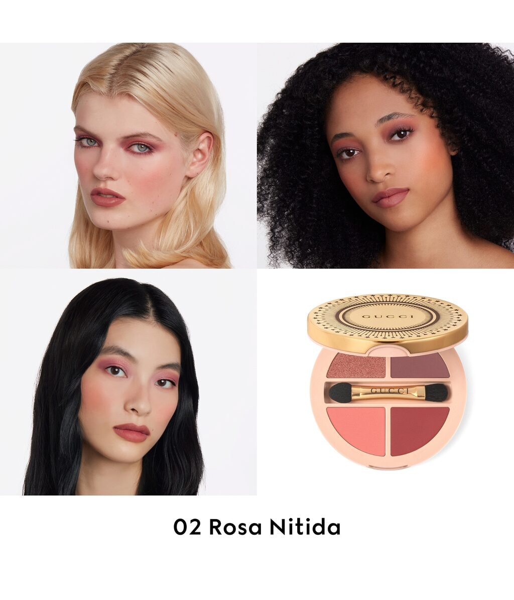 Палетка теней Gucci Palette de Beaute Quatuor многофункциональная, для глаз, щёк и губ — фото 5