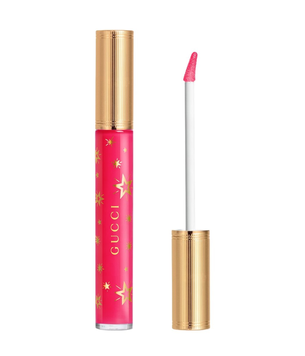 Блеск для губ Gucci Gloss a Levres с эффектом объёма, оттенок 414 - Virgina Fuschia