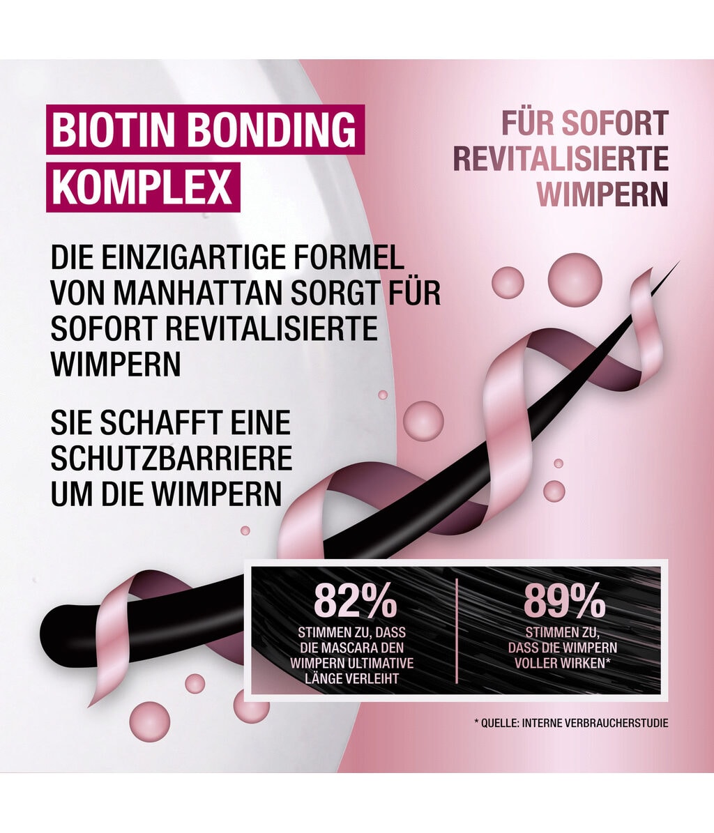 Тушь для ресниц Manhattan Wonder'Bond Serum Mascara, с биотином, 002 Black Brown, 11 мл — фото 6