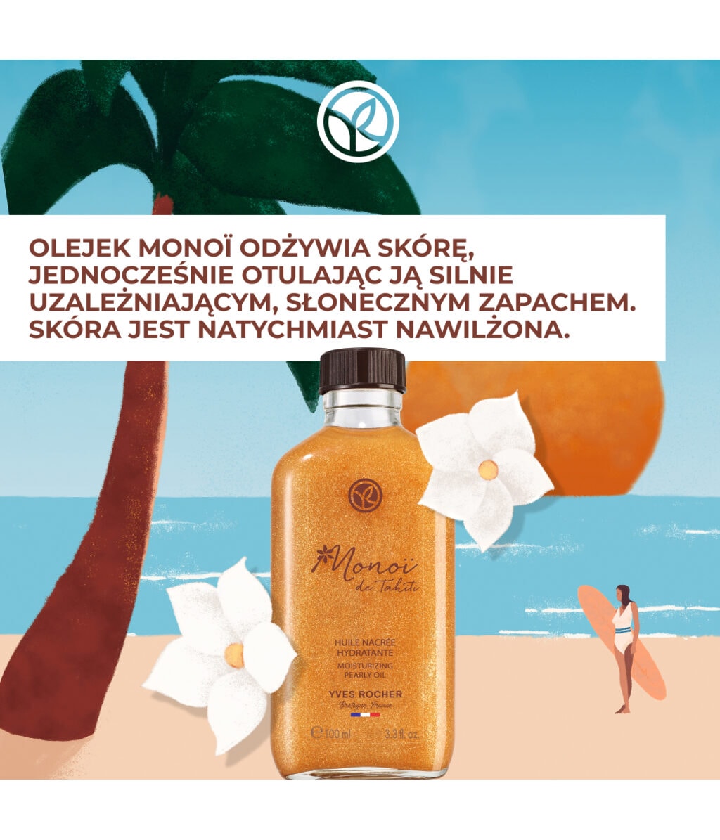 Масло для тела Yves Rocher Monoi de Tahiti, сияющее, 100 мл — фото 2